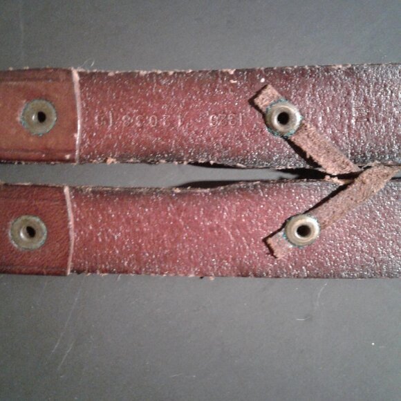 Ralph Lauren Dark Brown Leather Belt - X Stitching - Lauren on buckle! main image 8